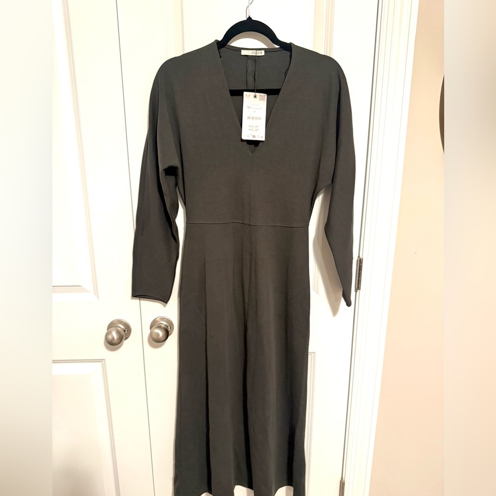 Only Charcoal Long Sleeve Dress Zara